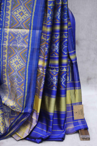 Blue Rajkot Patola Silk Saree - SRBRPSS216