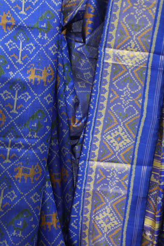 Blue Rajkot Patola Silk Saree - SRBRPSS216