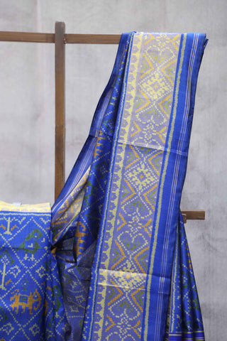 Blue Rajkot Patola Silk Saree - SRBRPSS216