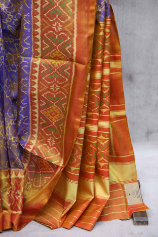 Lavender Rajkot Patola Silk Saree-SRLRPSS164