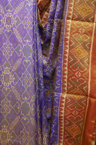 Lavender Rajkot Patola Silk Saree-SRLRPSS164