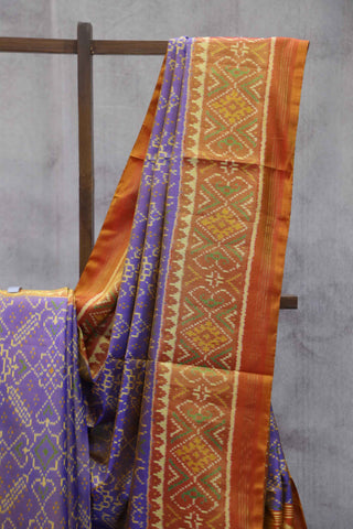 Lavender Rajkot Patola Silk Saree-SRLRPSS164