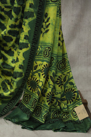 Green HBP Modal Silk Saree - SRGMSS168