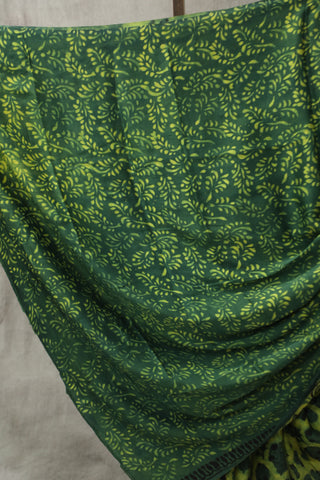 Green HBP Modal Silk Saree - SRGMSS168