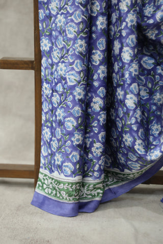 Blue HBP Modal Silk Saree - SRBMSS164