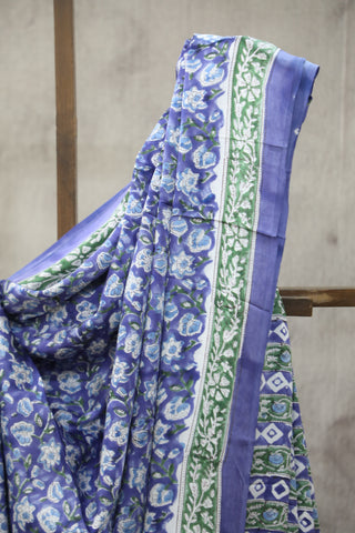 Blue HBP Modal Silk Saree - SRBMSS164