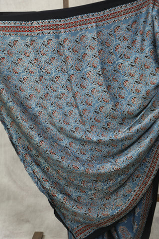 Blue HBP Modal Silk Saree - SRBMSS166