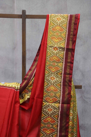 Red Rajkot Patola Silk Saree-SRRRPSS166