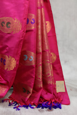 Pink Gadwal Silk Saree - SRPSS189