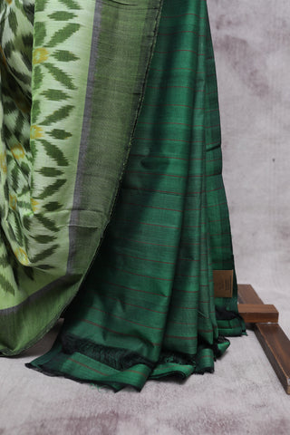 Pastel Green Pochampalli Cotton Ikat Saree-SRPGPCIS203