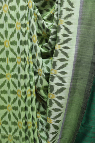 Pastel Green Pochampalli Cotton Ikat Saree-SRPGPCIS203