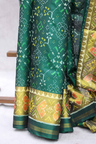 Green Rajkot Patola Silk Saree-SRGRPSS153