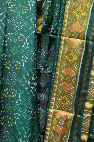 Green Rajkot Patola Silk Saree-SRGRPSS153