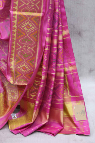 Pink Rajkot Patola Silk Saree-SRPRPSS03EX