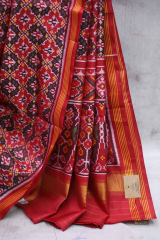 Multicolour Rajkot Patola Silk Saree-SRMRPSS141