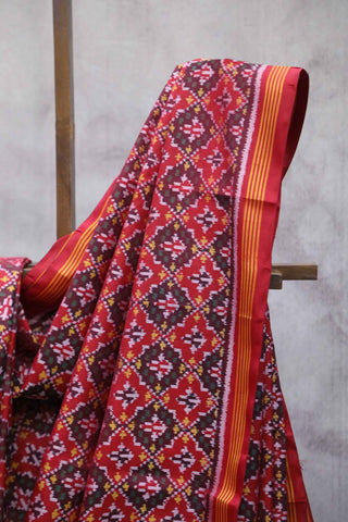 Multicolour Rajkot Patola Silk Saree-SRMRPSS141