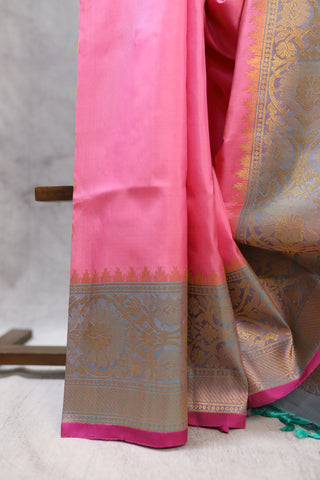 Pink Gadwal Silk Saree - SRPGSS222