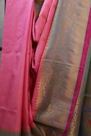 Pink Gadwal Silk Saree - SRPGSS222