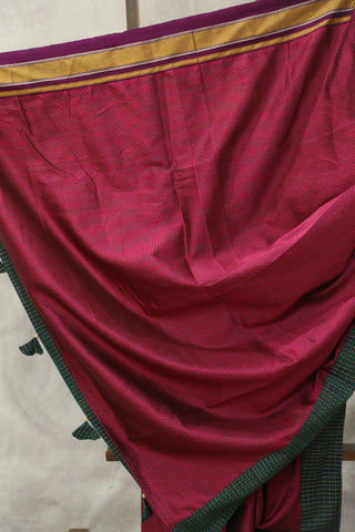 Magenta Signature Khun Saree - SRMSKS34