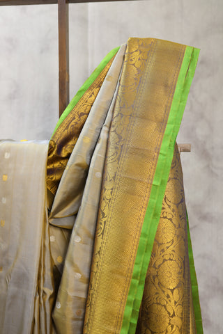 Grey Gadwal  Silk Saree - SRGGSS313