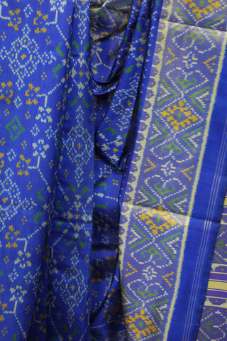 Blue Rajkot Patola Silk Saree-SRBRPSS154