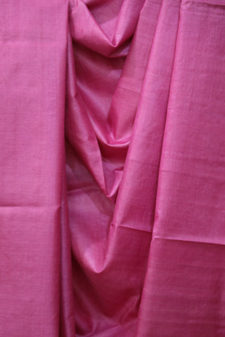 Pink Tussar Silk Saree - SRPSTSS1014