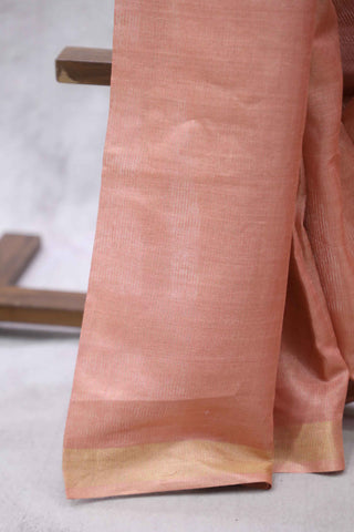 Pink Tussar Silk Saree - SRPTSS667 (RD63)