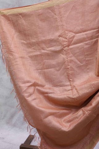 Pink Tussar Silk Saree - SRPTSS667 (RD63)