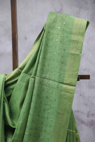 Green Zari Tussar Silk Saree - SRPSTSS1018 (RD64)