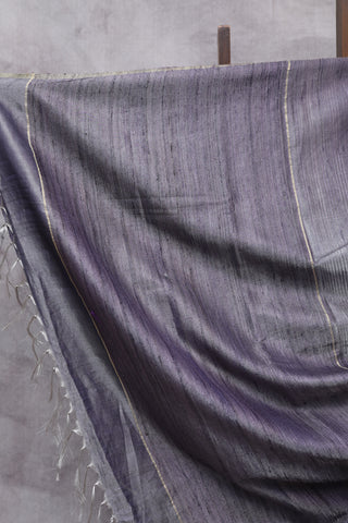 Lavender Tussar Silk Saree - SRLTSS895