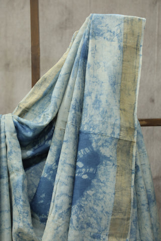 Light Blue HBP Tussar Silk Saree - SRLBTSS729