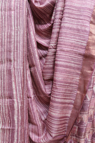 Mauve HBP Tussar Silk Saree - SRMHTSS721