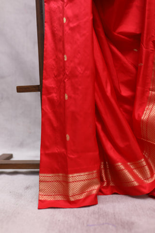 Red Silk Paithani Saree - SRRSPS432