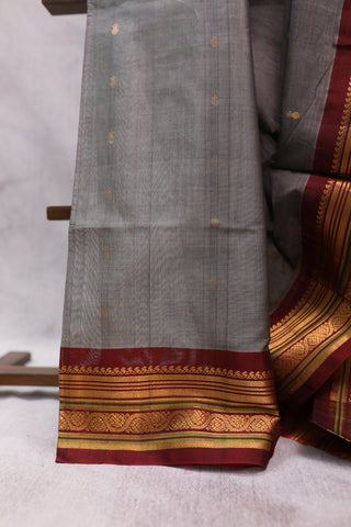 Grey Gadwal Saree - SRGGS153