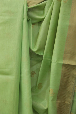 Green Pista Maheshwari Saree - SRGPMS152EX