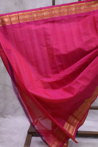 Red Gadwal Cotton Silk Saree - SRRGCSS36