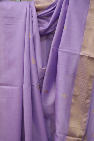 Lavender Maheshwari Cotton Silk Saree - SRLMCS188EX