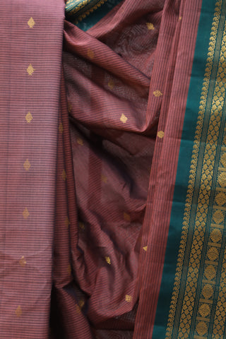 Brown Gadwal Cotton Silk Saree - SRBGCSS34