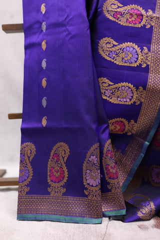 Blue Gadwal  Silk Saree - SRBGSS315