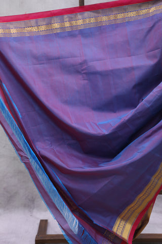 Red Gadwal Cotton Silk Saree - SRRGCSS29