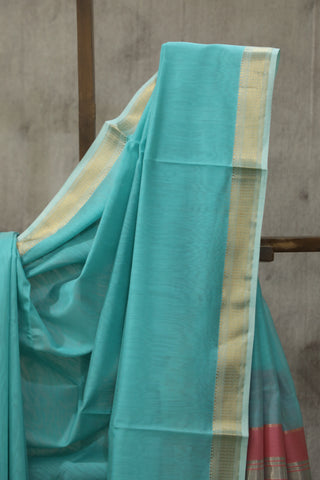 Aqua Maheshwari Cotton Silk Saree - SRACS167EX