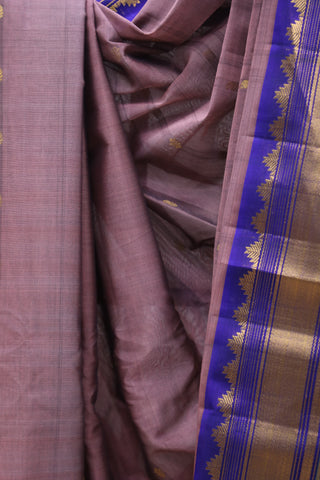 Mauve Gadwal Cotton Silk Saree - SRMGCSS43