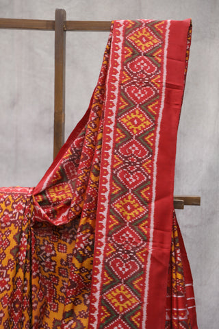 Red Rajkot Patola Silk Saree - SRRRPSS264