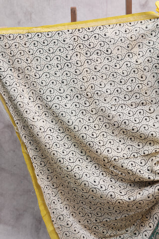 Yellow HBP Cotton Silk Chanderi Saree -SRYCSCS562