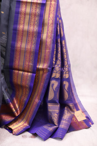 Violet Gadwal Cotton Silk Saree - SRVGCSS155