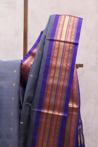 Violet Gadwal Cotton Silk Saree - SRVGCSS155