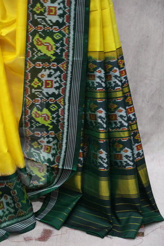 Yellow Rajkot Patola Silk Saree - SRYRPSS266