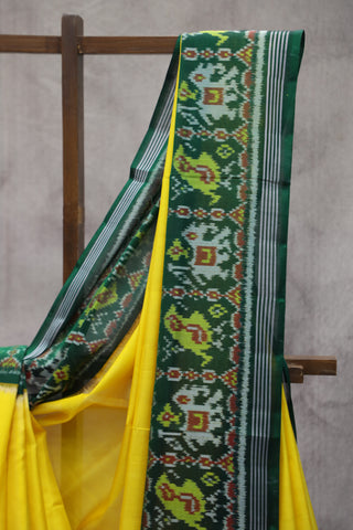 Yellow Rajkot Patola Silk Saree - SRYRPSS266