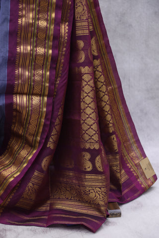 Violet Gadwal Cotton Silk Saree - SRVGCSS28