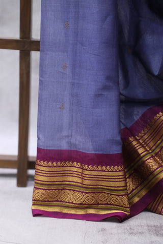 Violet Gadwal Cotton Silk Saree - SRVGCSS28